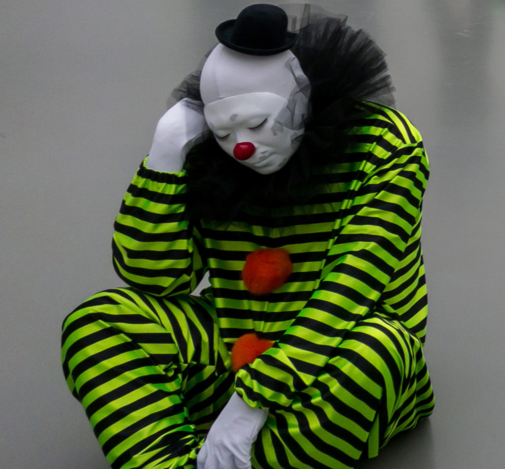 Clowns die een dutje doen