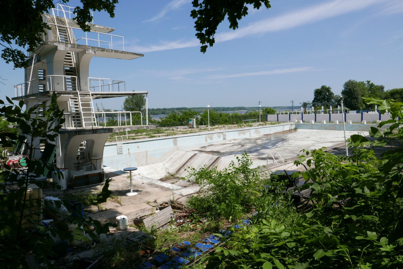 Yvo van der Vat en Herman Lamers in Ruse, Bulgarije