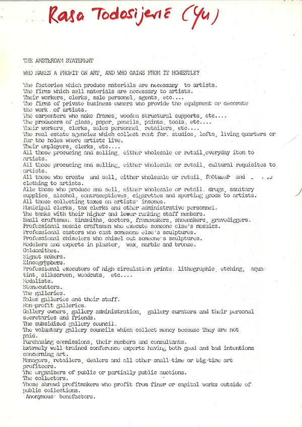 Who makes a profit on art, and who gains from it honestly?