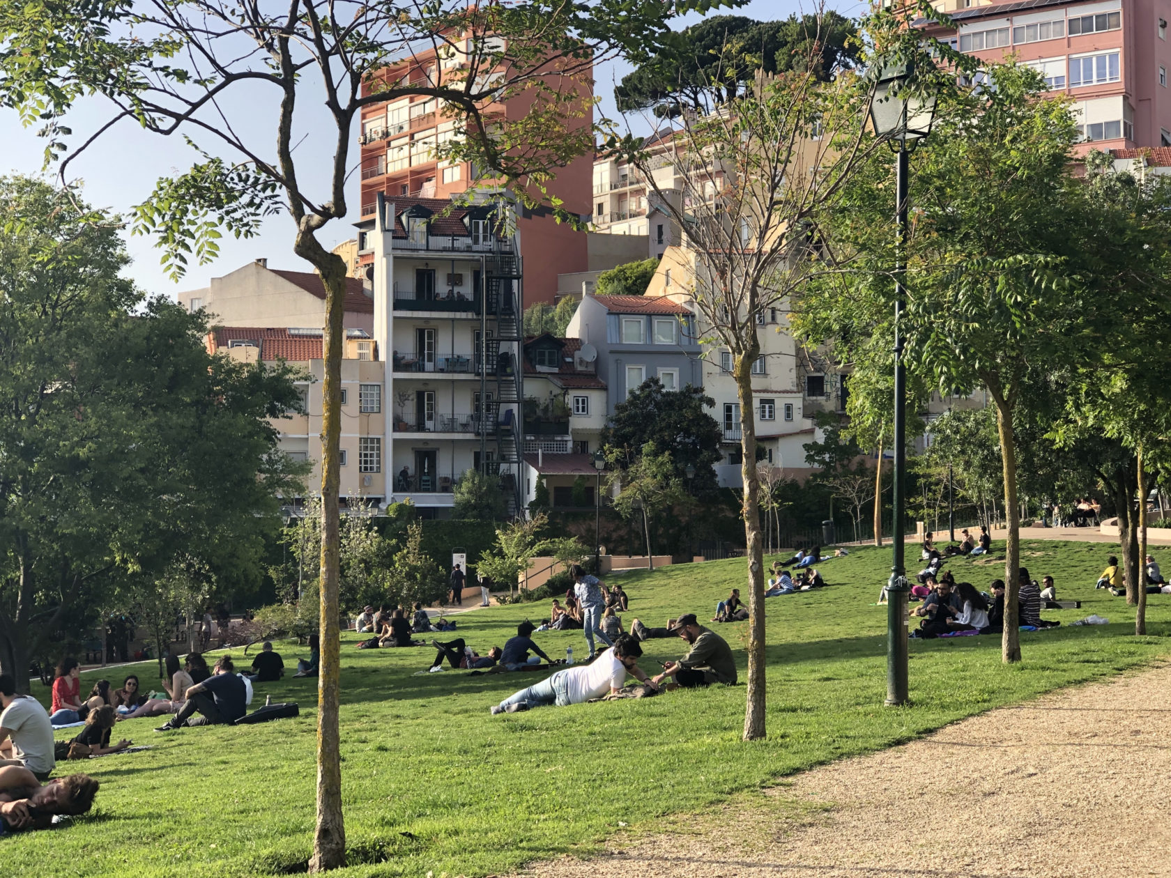 Het reliëf van de stad