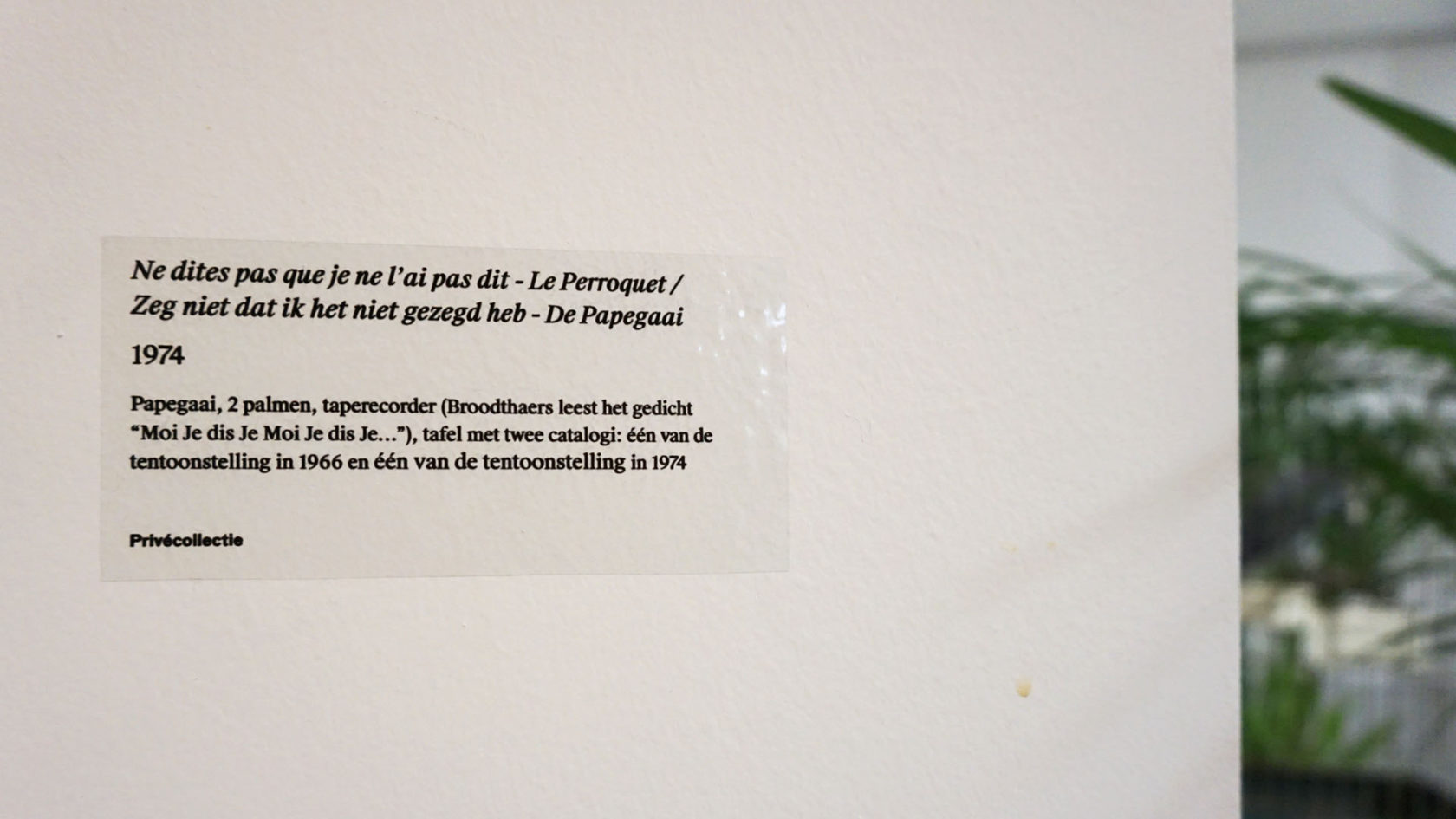 Hoe we een werk van Marcel Broodthaers kochten