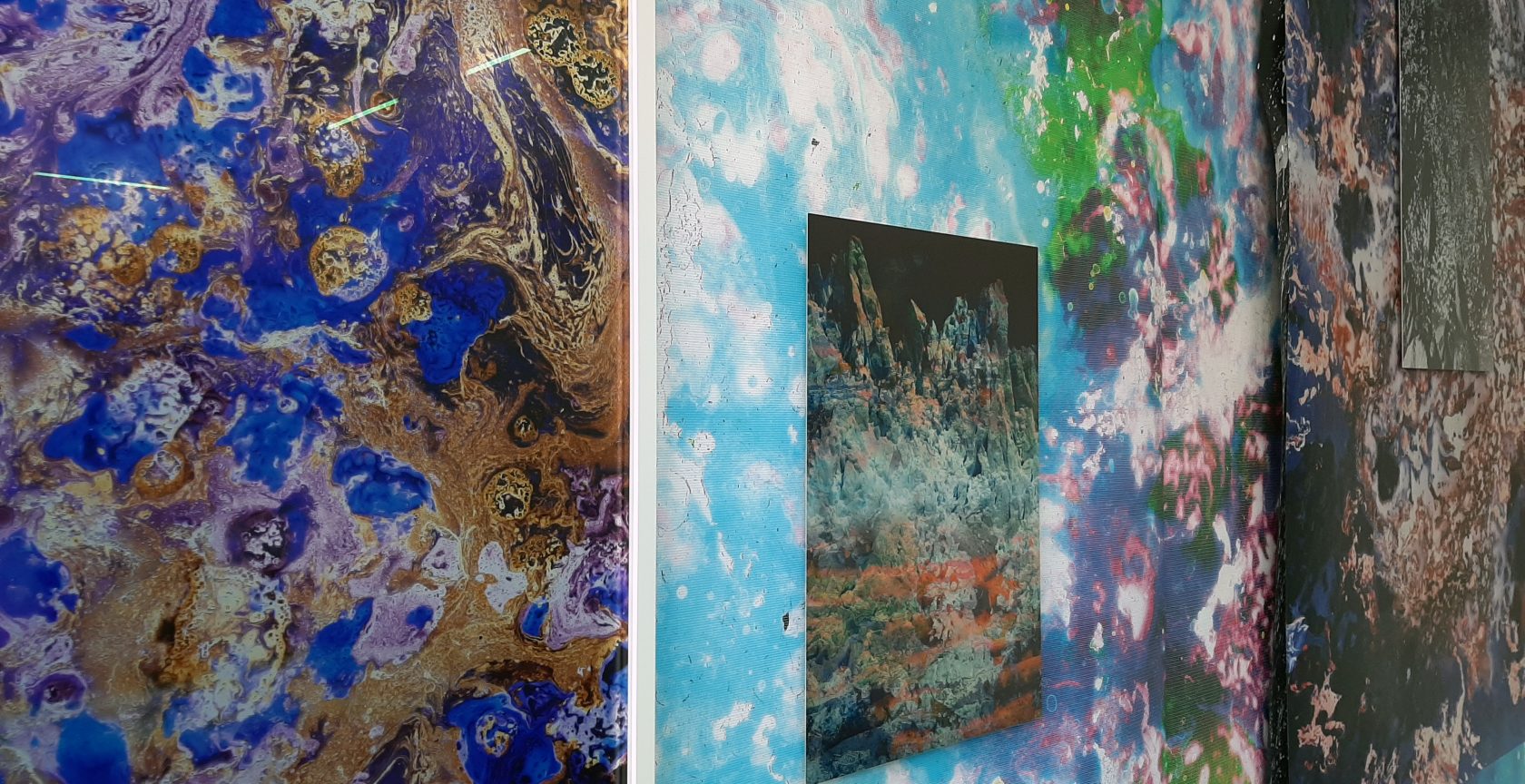 Vloeibare kunst in Nest