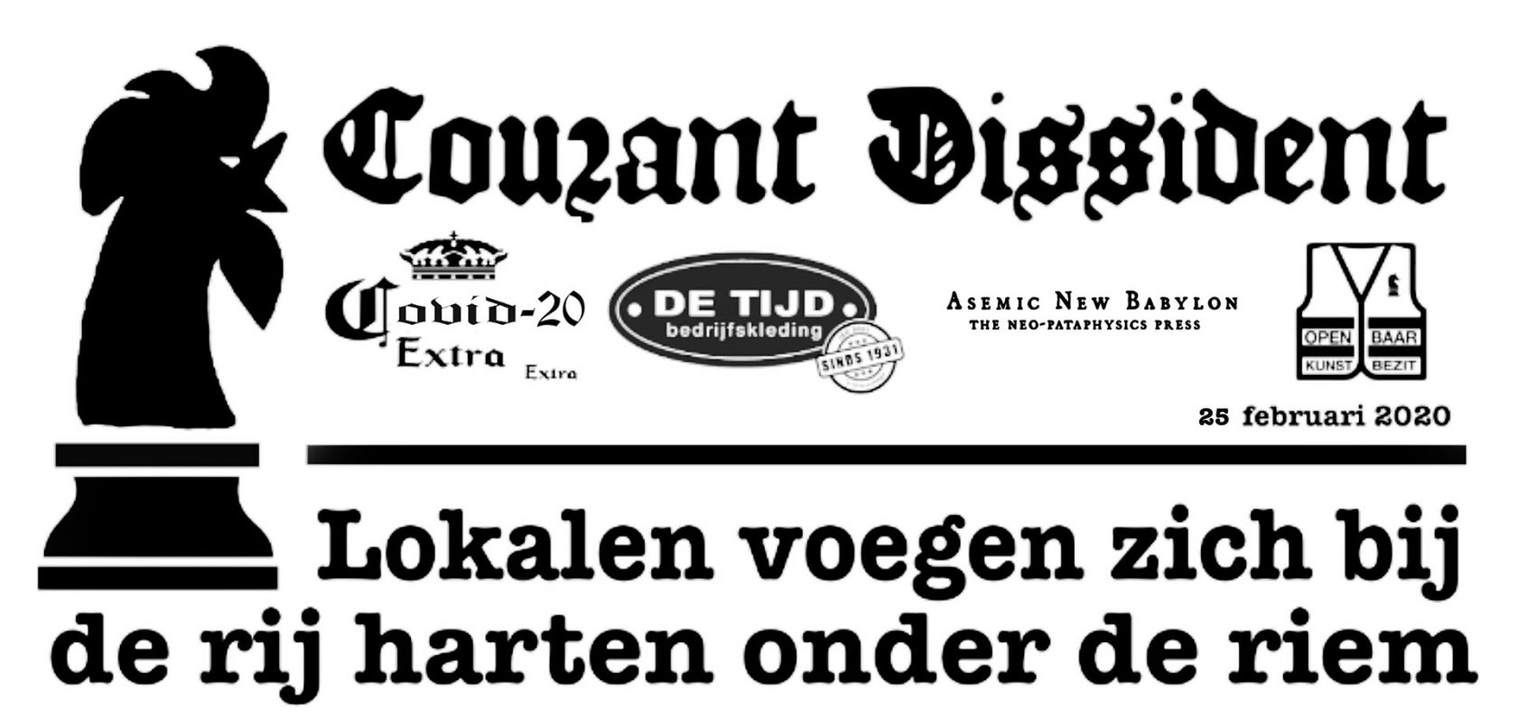 Courant Dissident: Covid-20 extra extra editie