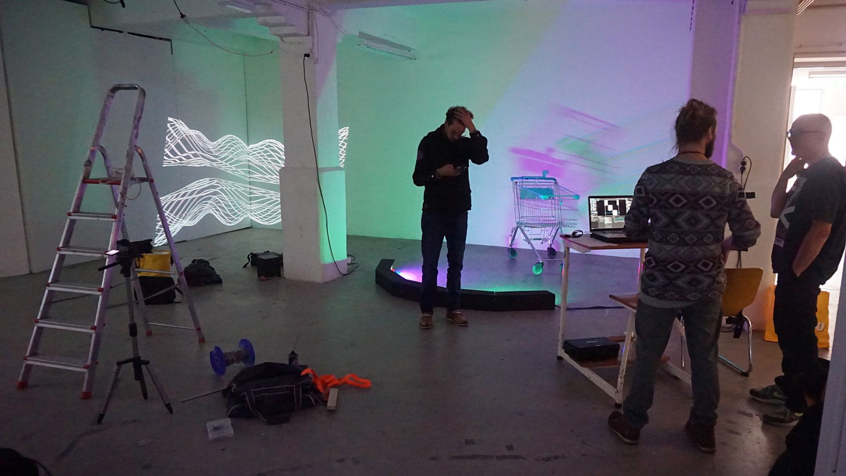 Lichtweg in darkroom De Melkfabriek