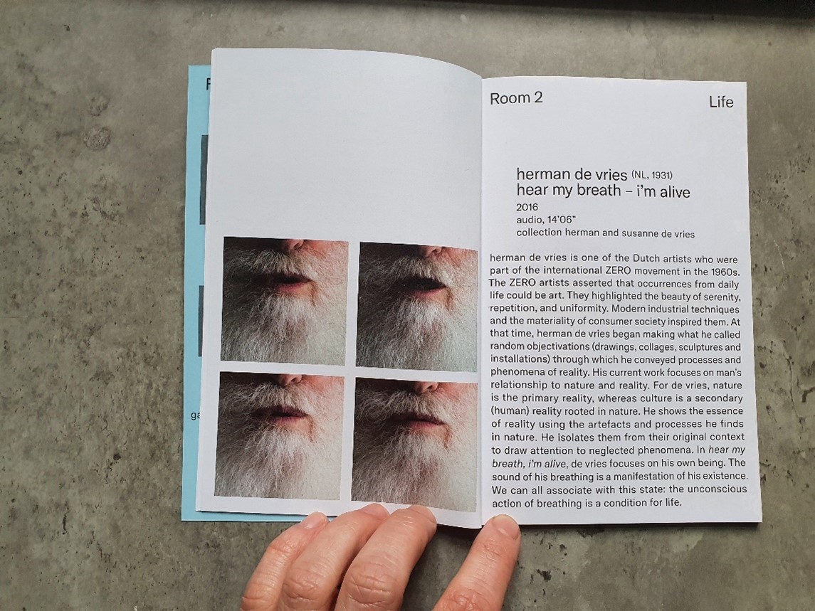 VLUCHTIG – hear my breath – i’m alive (2016) – herman de vries