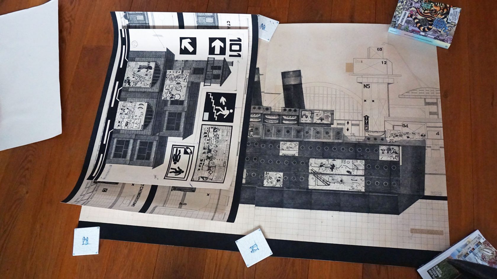 EtchingRoom1 – drawing on the edge during wartime