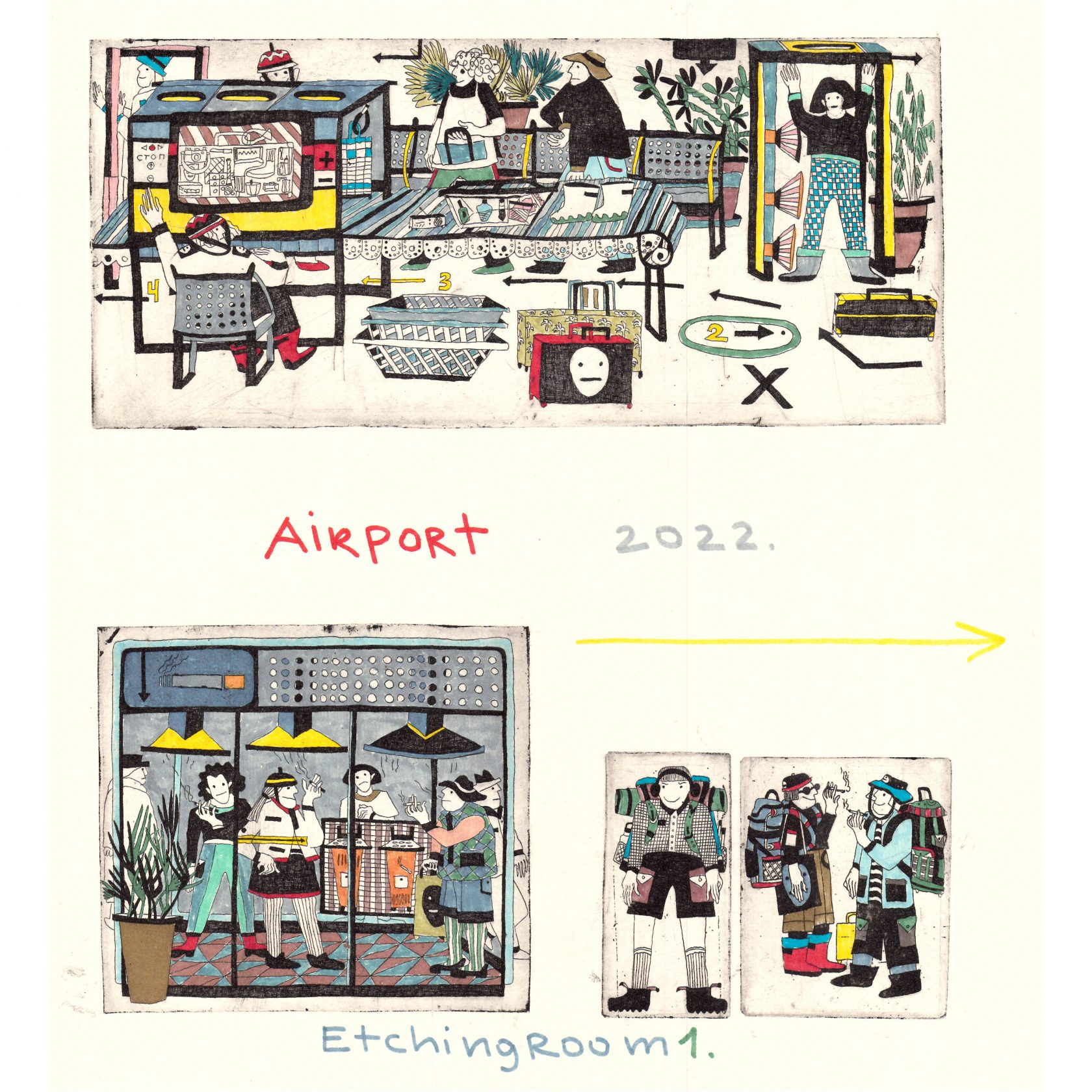 EtchingRoom1 – drawing on the edge during wartime