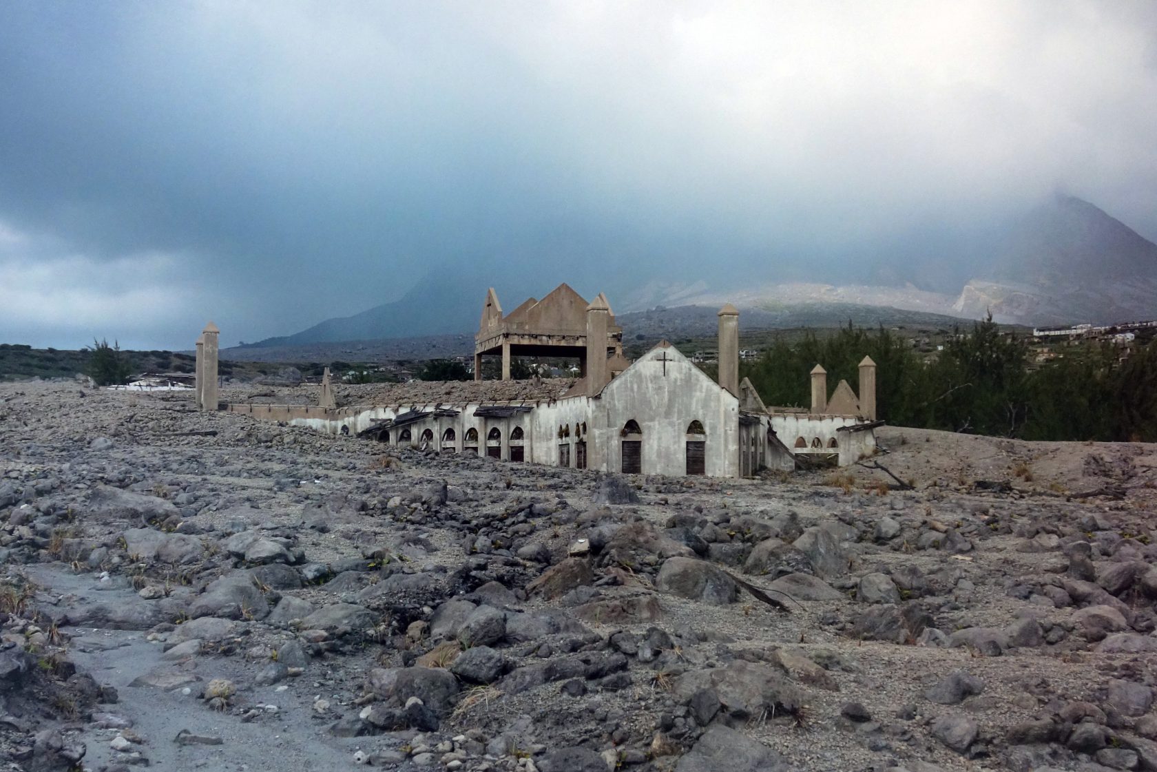 Een vulkaan die alle muziek doofde